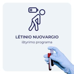 Lėtinio nuovargio kraujo ištyrimo programa