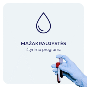 Mažakraujystės kraujo ištyrimo programa