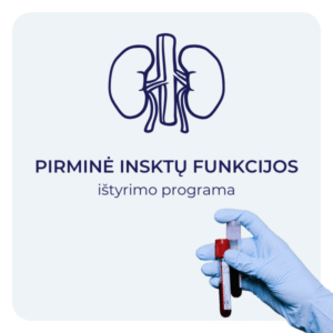 Pirminė inkstų kraujo ištyrimo programa