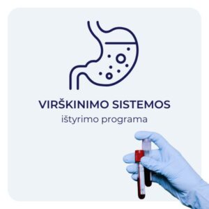 Virškinimo sistemos kraujo ištyrimo programa