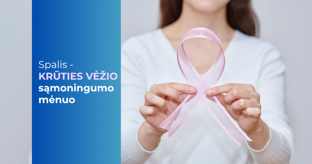 Spalis - krūties vėžio sąminingumo mėnuo