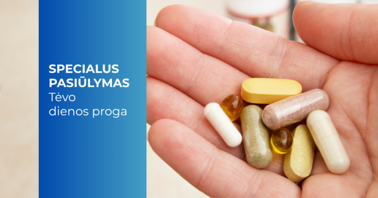 Tėvo dienos pasiūlymas_vitaminų ištyrimo programa
