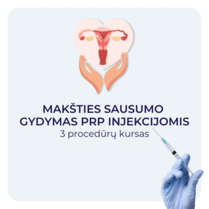 Makšties sausumo gydymas PRP injekcijomis