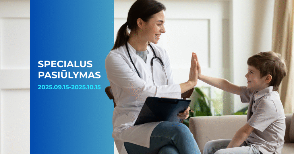 Spec. pasiūlymas prisirašiusiems prie šeimos klinikos