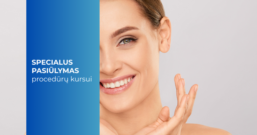 PRP injekcijos veidui, kaklui ar dekoltė_kursas